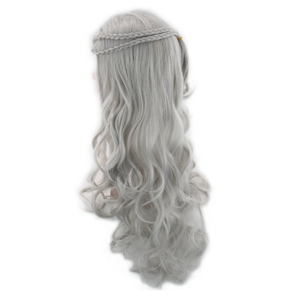 Women Gray Long Wigs - Picture 2 of 4